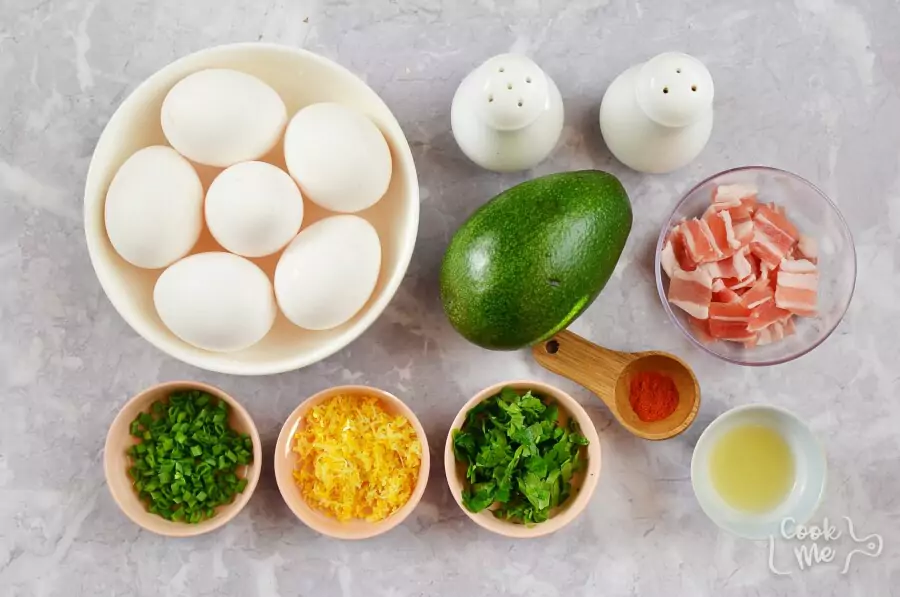 Ingredients for Avocado Deviled Eggs