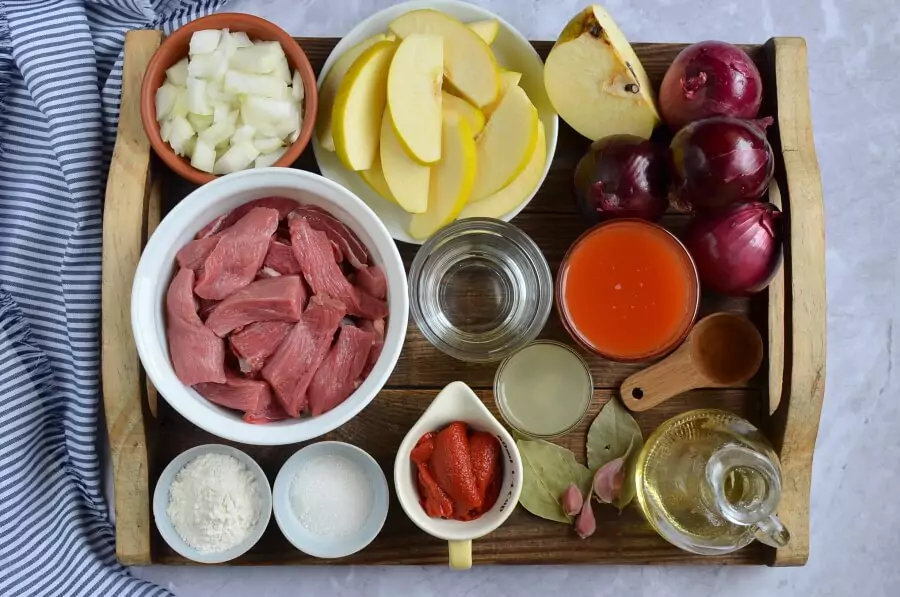 Ingredients for Beef and Quince Stew