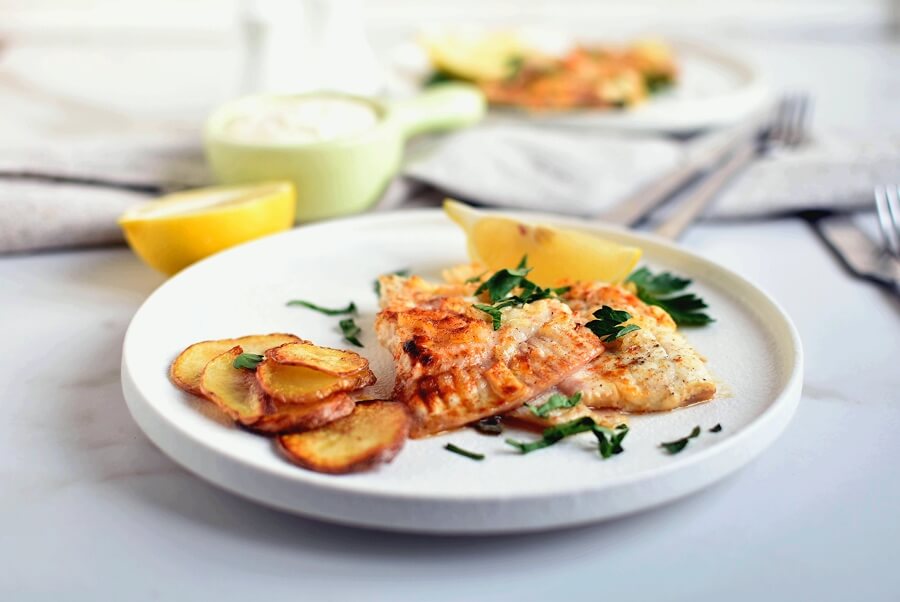 Baked Flounder with Lemon and Butter