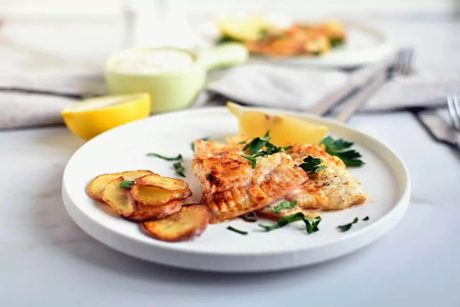 Baked Flounder with Lemon and Butter
