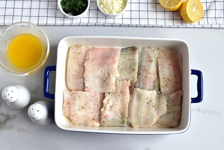 Baked Flounder with Lemon and Butter recipe - step 2