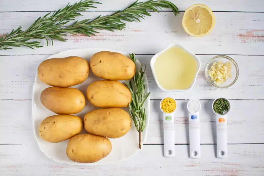 Ingredients for Baked Hasselback Potatoes