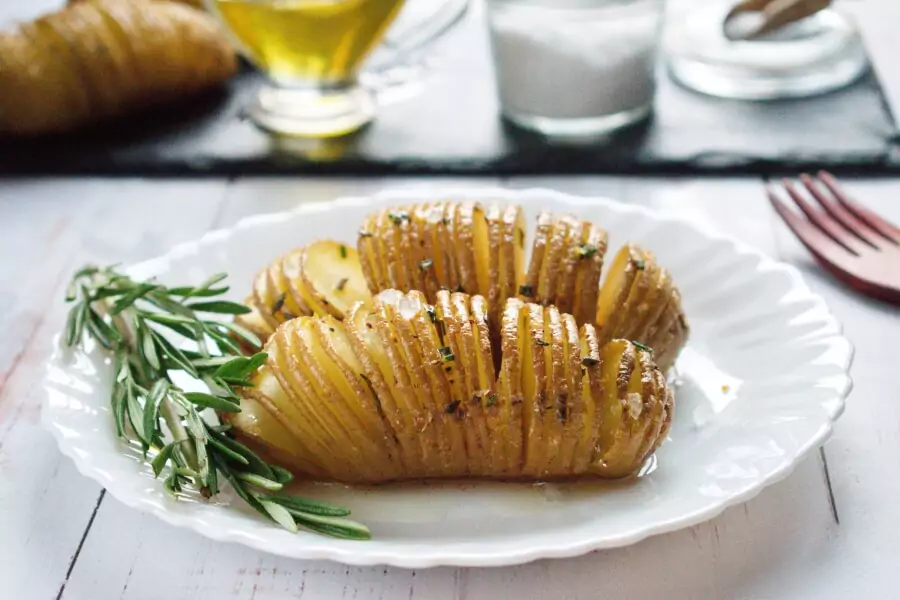 Baked Hasselback Potatoes