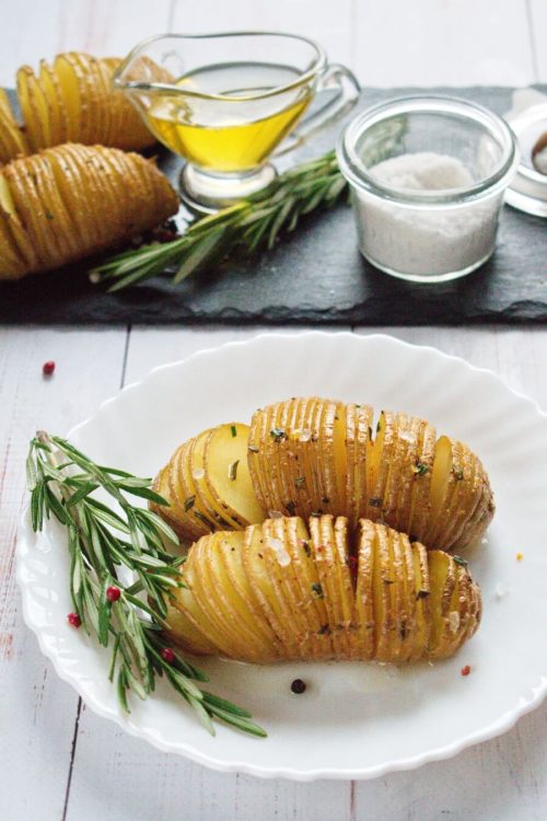 Baked Hasselback Potatoes