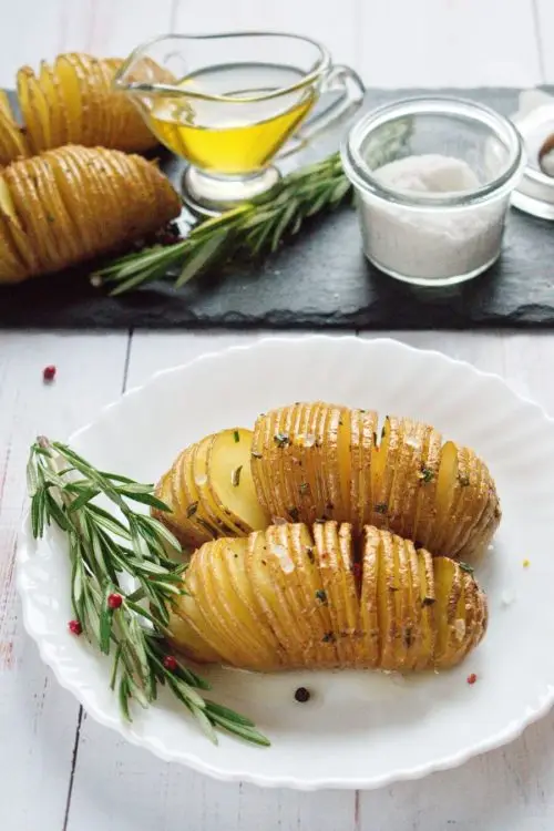 Baked Hasselback Potatoes