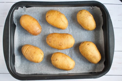 Baked Hasselback Potatoes Recipe - Cook.me Recipes