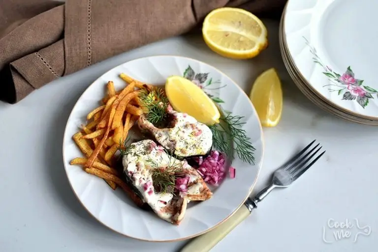 Step 7 - Baked Salmon Steaks with Sour Cream and Dill