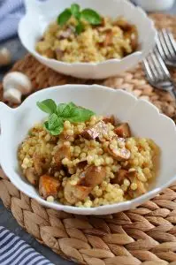 Balsamic Couscous and Mushroom Salad