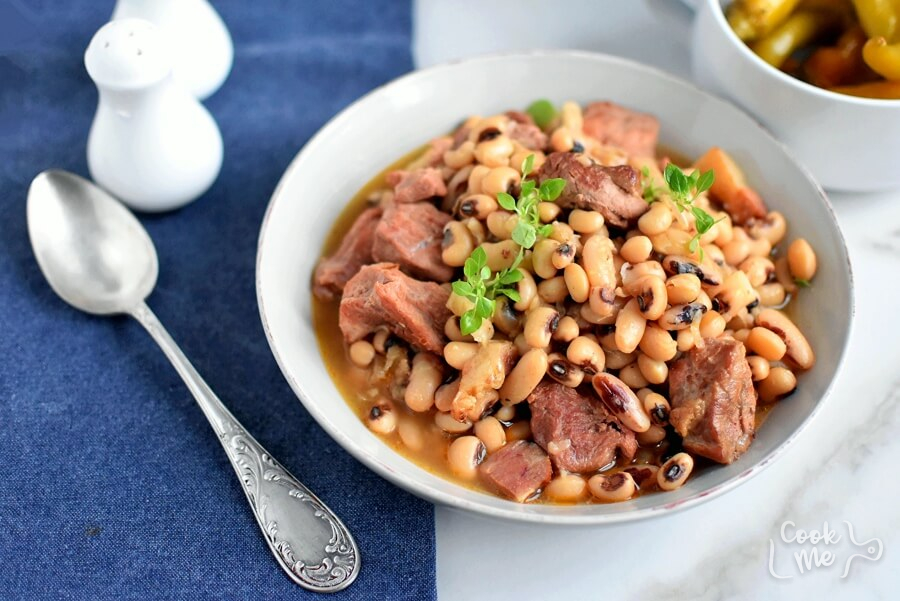 Black-Eyed Peas with Bacon and Pork Recipe-How To Make Black-Eyed Peas with Bacon and Pork-Delicious Black-Eyed Peas with Bacon and Pork
