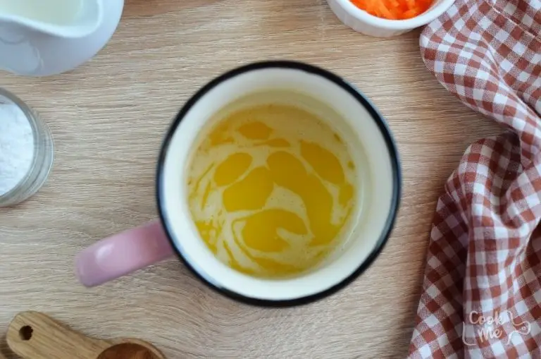 Step 1 - Carrot Mug Cake with Cream Cheese Frosting