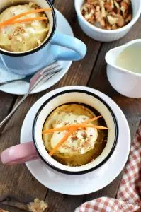 Carrot Mug Cake with Cream Cheese Frosting