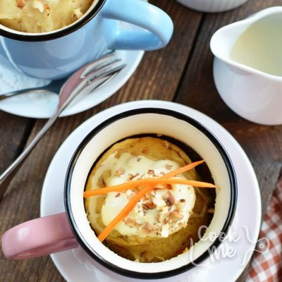 Carrot Cake Mug Cake with Cream Cheese Frosting Recipe-How To Make Carrot Cake Mug Cake with Cream Cheese Frosting-Delicious Carrot Cake Mug Cake with Cream Cheese Frosting