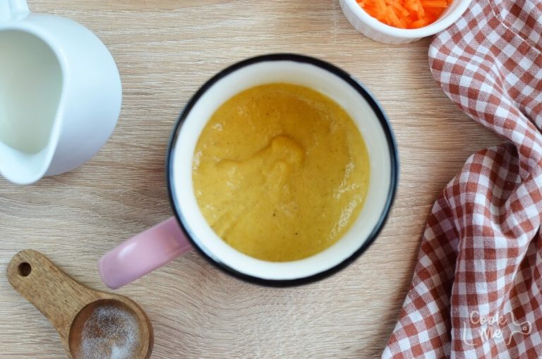 Step 2 - Carrot Mug Cake with Cream Cheese Frosting