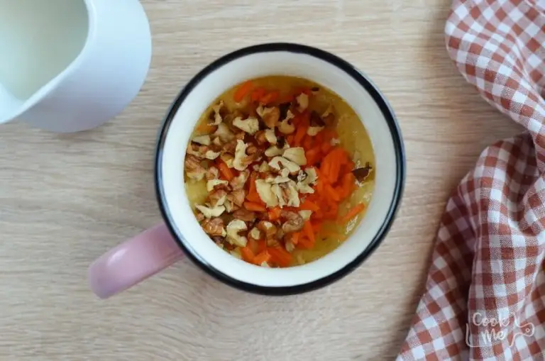 Step 3 - Carrot Mug Cake with Cream Cheese Frosting