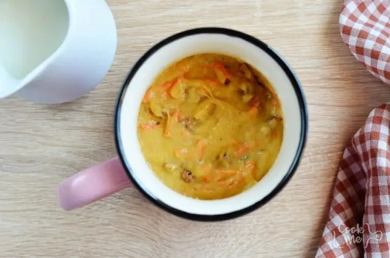 Step 3 - Carrot Mug Cake with Cream Cheese Frosting