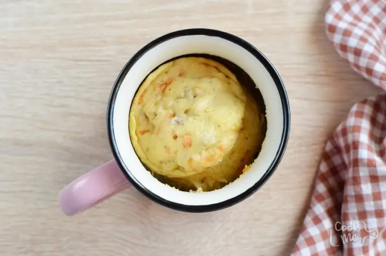 Step 4 - Carrot Mug Cake with Cream Cheese Frosting