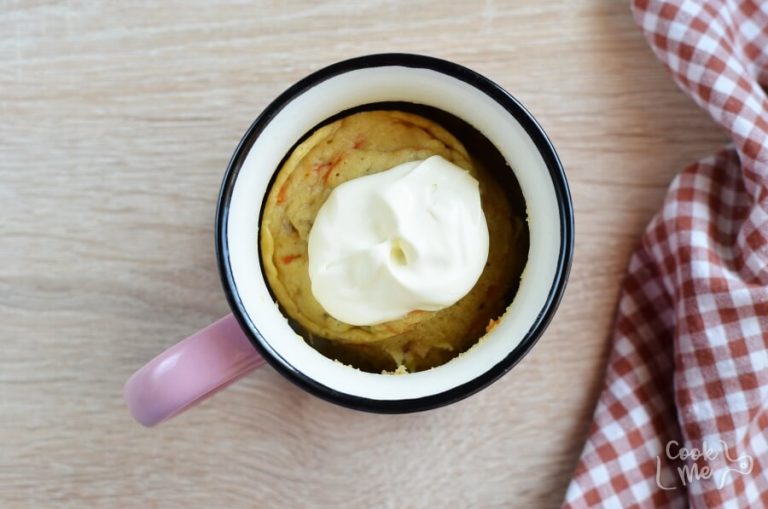 Step 6 - Carrot Mug Cake with Cream Cheese Frosting
