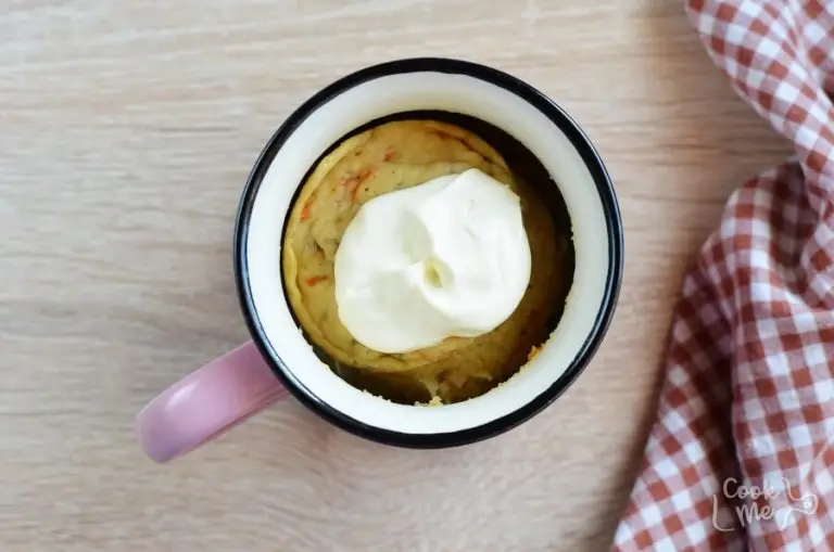 Step 6 - Carrot Mug Cake with Cream Cheese Frosting
