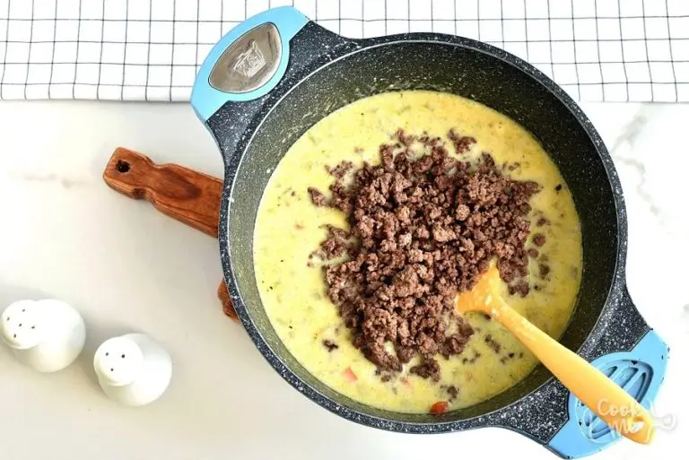 Step 5 - Cheesy Ground Beef Soup