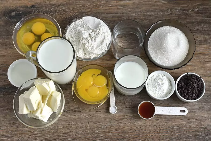 Ingredients for Classic Eclair Recipe