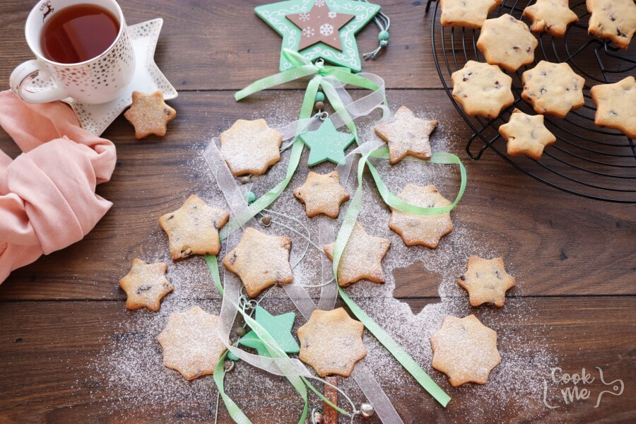 Cranberry Shortbread Stars