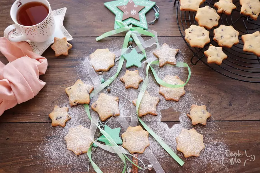 Cranberry Shortbread Stars