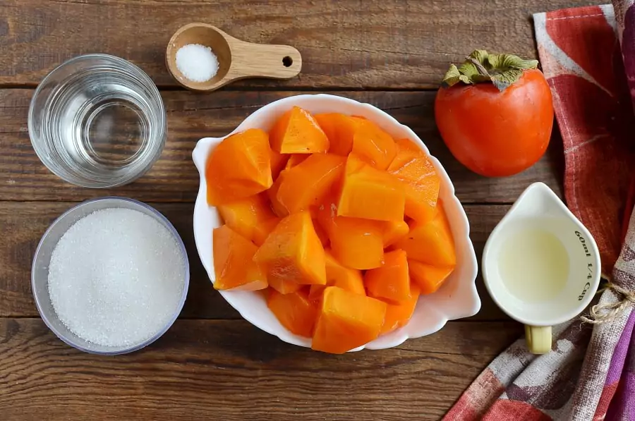 Ingredients for Vegan Creamy Persimmon Sorbet