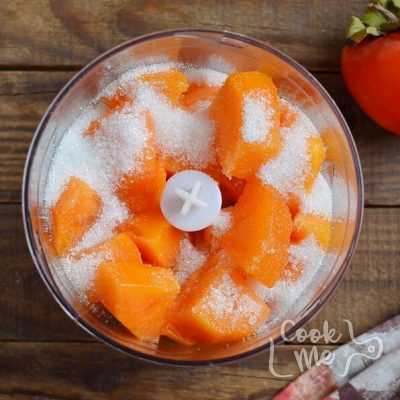 Vegan Creamy Persimmon Sorbet recipe - step 1