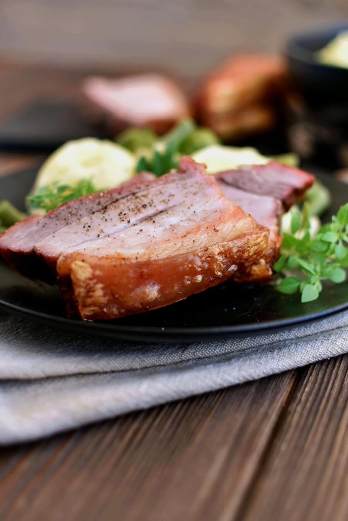 Low Carb Crispy Slow-Roasted Pork Belly