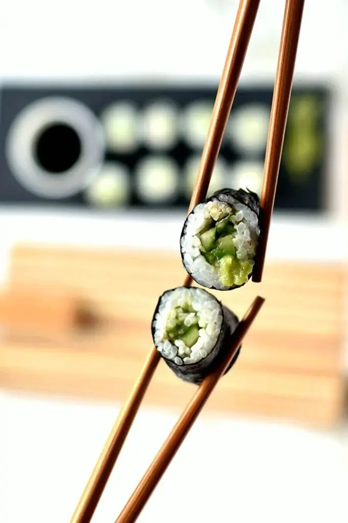 Cucumber and Avocado Sushi