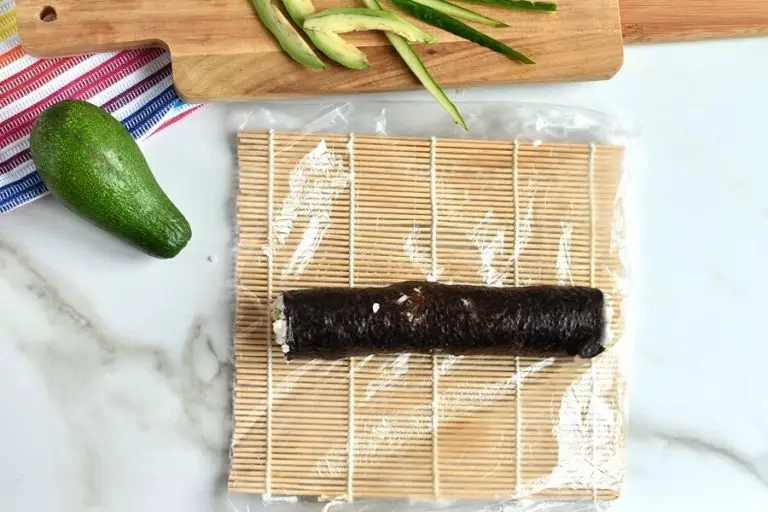 Step 6 - Cucumber and Avocado Sushi