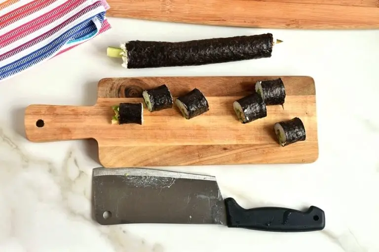 Step 7 - Cucumber and Avocado Sushi