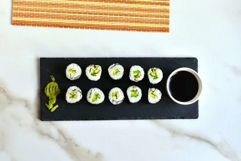 Step 8 - Cucumber and Avocado Sushi
