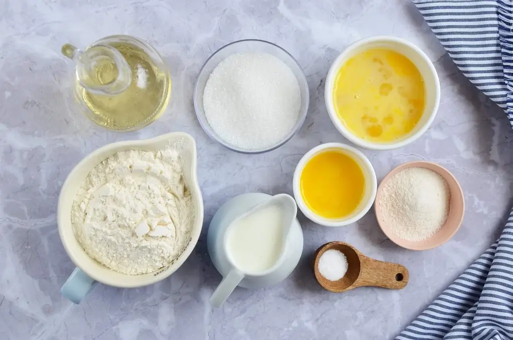 Ingredients for Dairy-Free Classic Pancakes