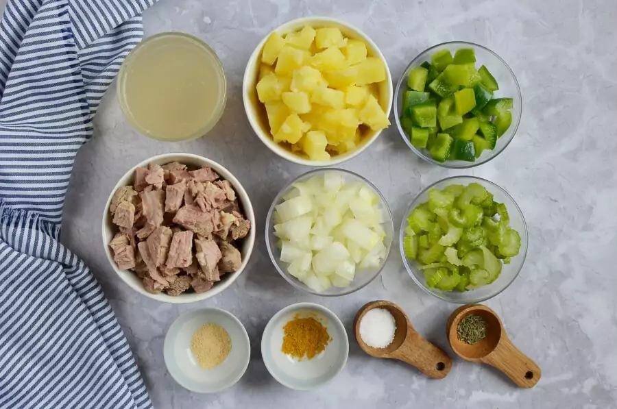 Ingredients for Baked Beef Hash with Potatoes
