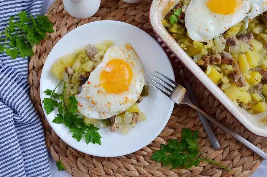 Baked Beef Hash with Potatoes