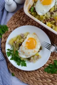 Baked Beef Hash with Potatoes