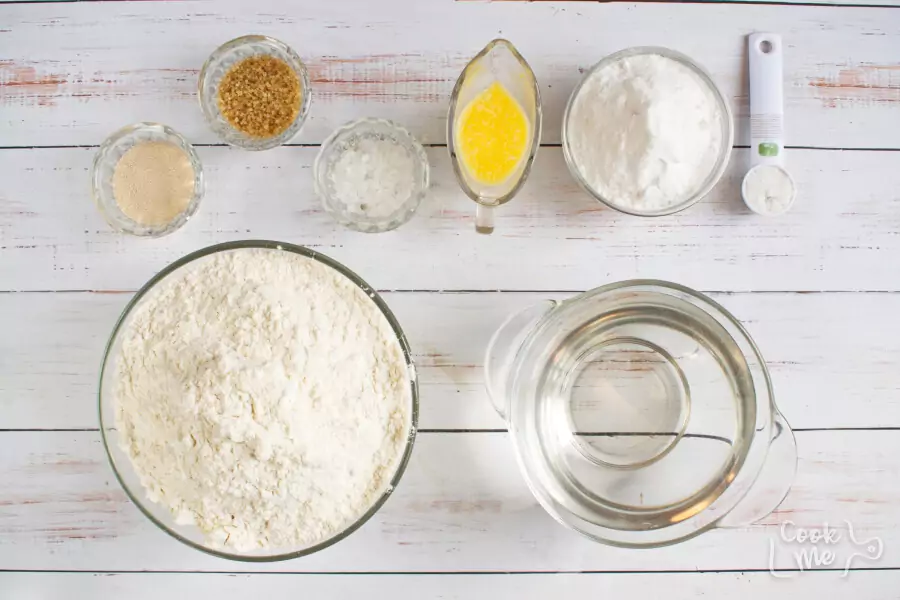 Ingredients for Easy Homemade Soft Pretzels