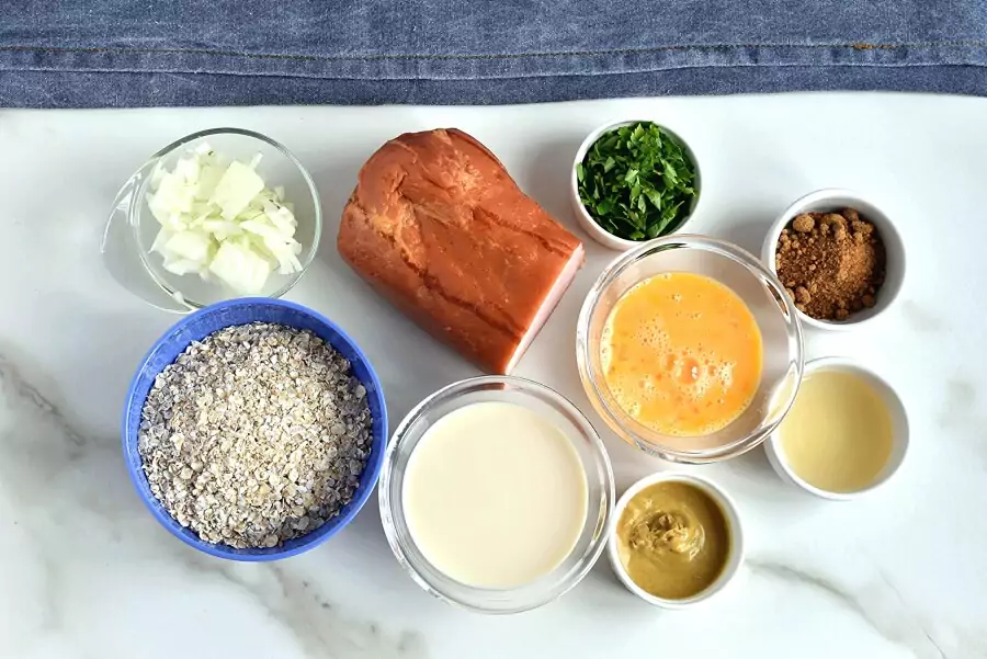 Ingredients for Glazed Ham Loaf