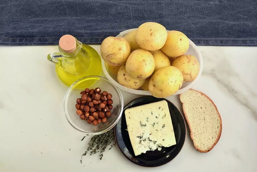Ingredients for Hasselback Potatoes