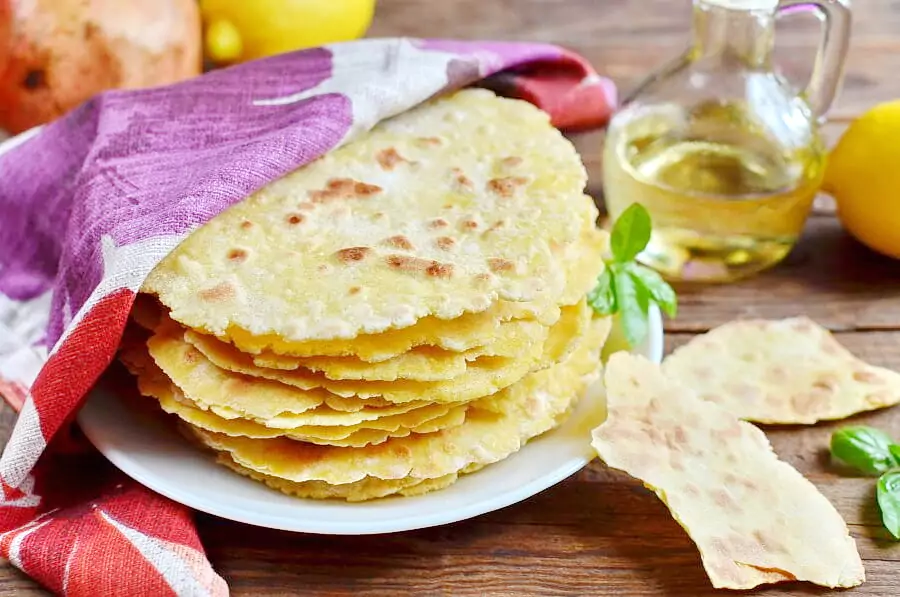 Homemade Gluten-Free Corn Tortilla