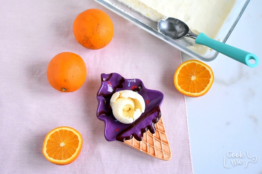 Homemade Orange Sherbet