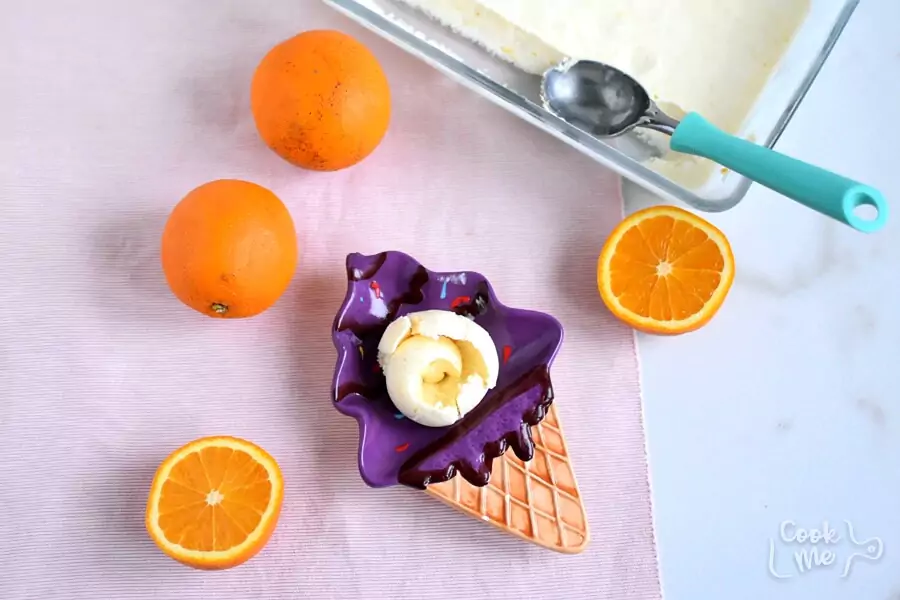 Homemade Orange Sherbet