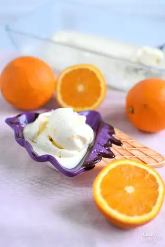 Homemade Orange Sherbet