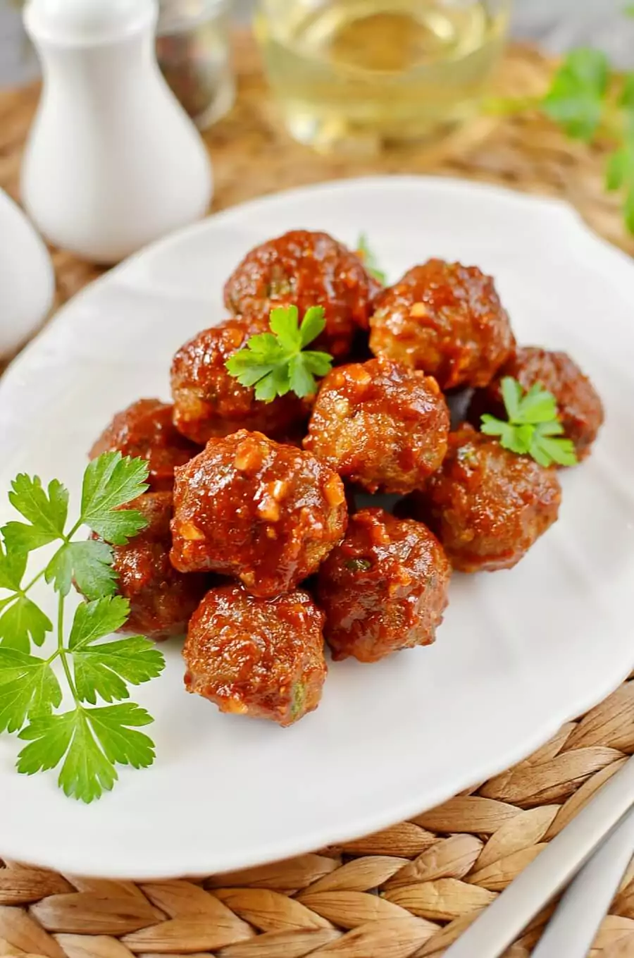 Honey Garlic Pork Meatballs