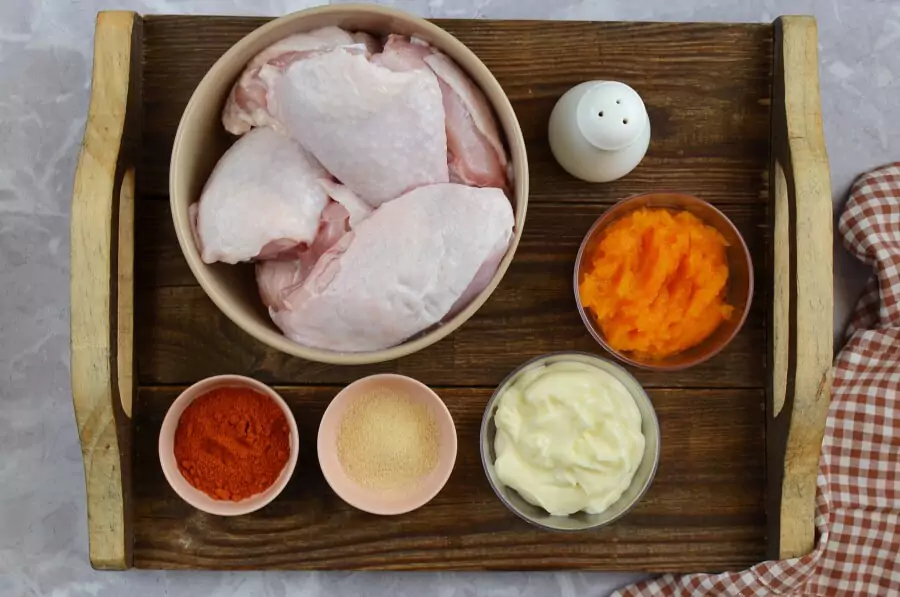 Ingredients for Kosher Apricot Chicken