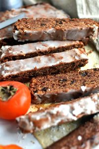 Lemon Glazed Persimmon Bar