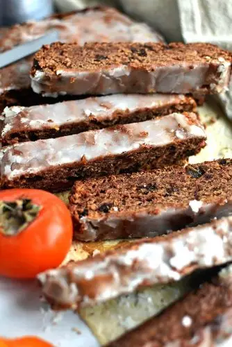 Lemon Glazed Persimmon Bar