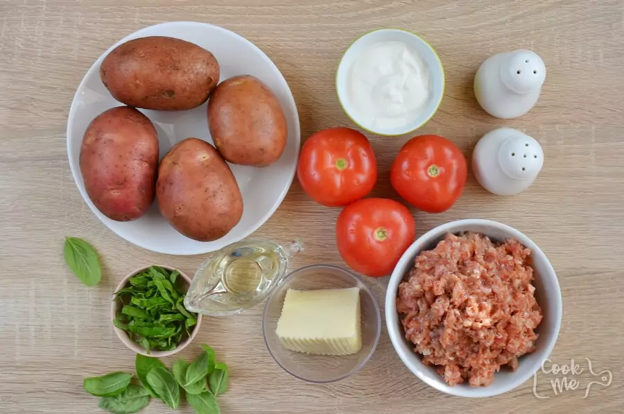 Ingredients for Meat & Potato Bake