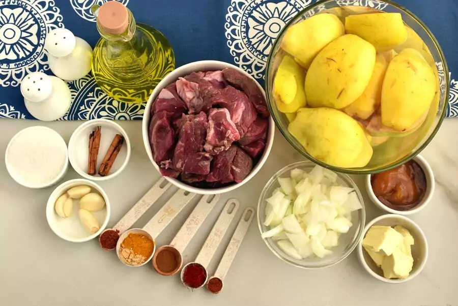Ingredients for Moroccan Tagine With Quinces and Honey